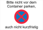 Preview: " Nicht vor dem Container parken "