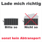 Preview: Hinweis-Aufkleber " Abrollcontainer richtig Laden "