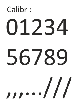 FolienPlot Zahlen Set
