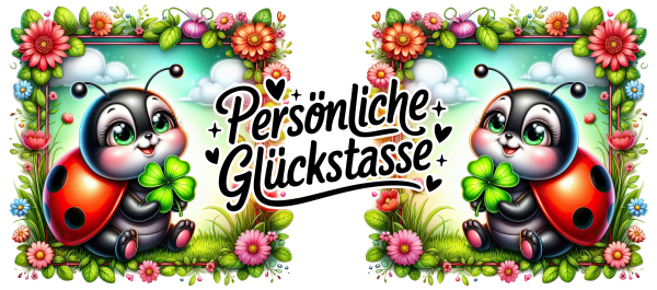 Keramiktasse " Persönliche Glückstasse "  KTM-485